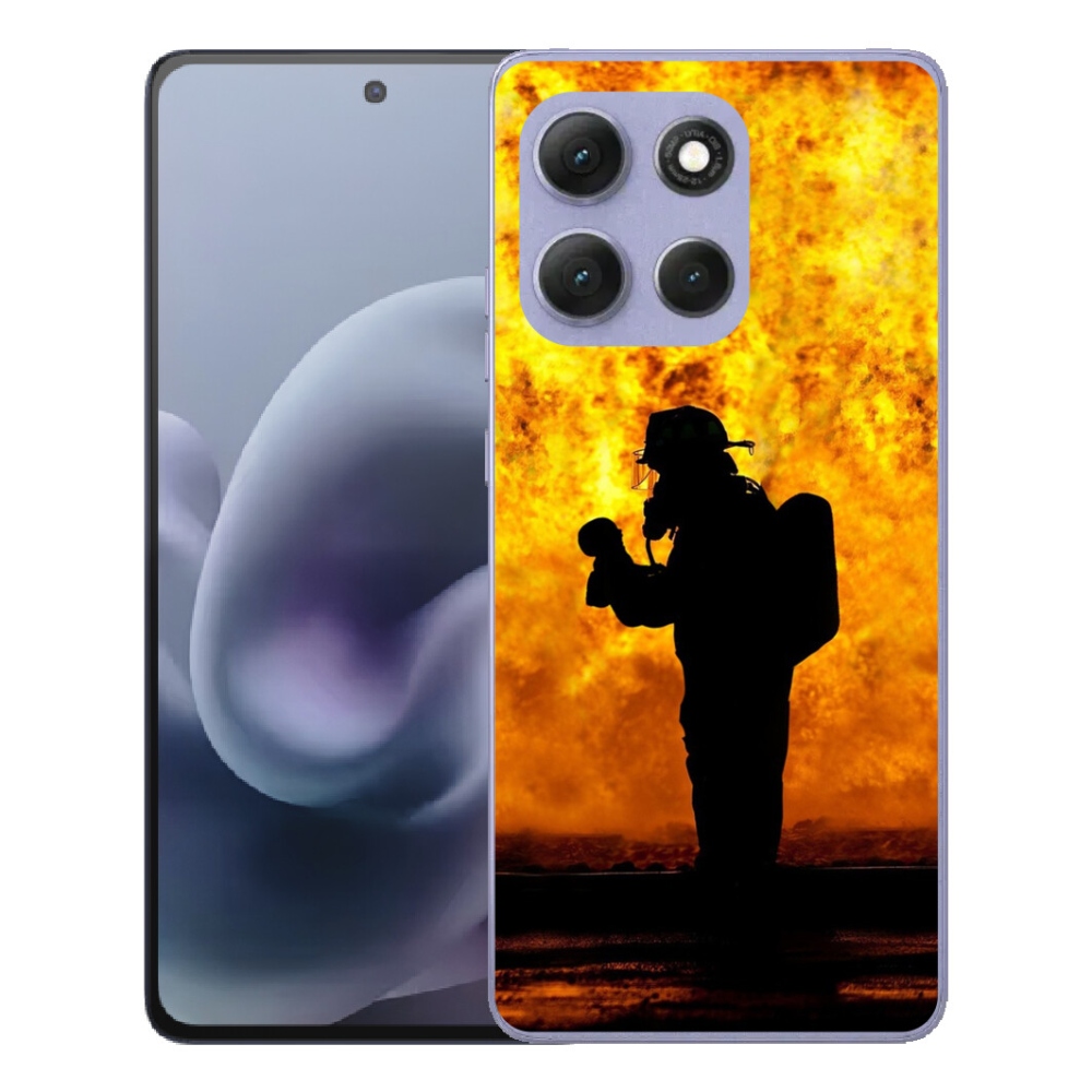 Gelový kryt mmCase na Motorola Moto G86 Power 5G - hasič