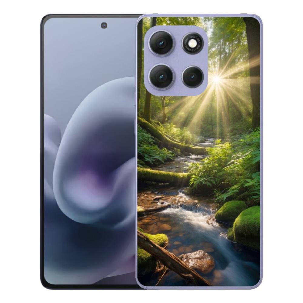 Gelový kryt mmCase na Motorola Moto G86 Power 5G - hlubina lesa