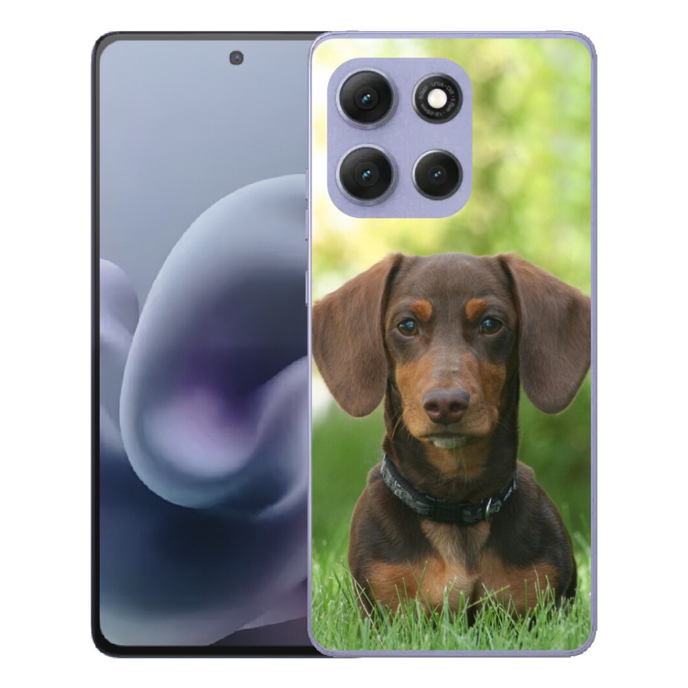 Gelový kryt mmCase na Motorola Moto G86 Power 5G - hnědý jezevčík