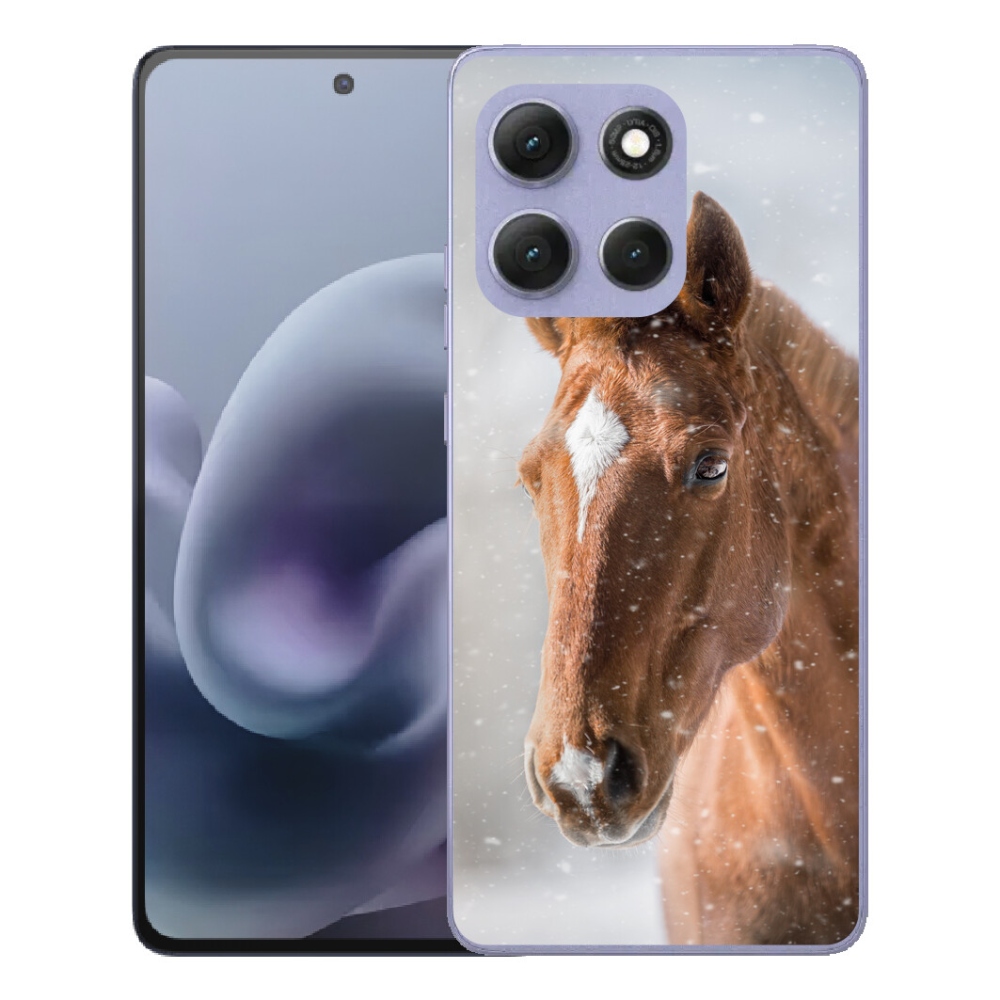 Gelový kryt mmCase na Motorola Moto G86 Power 5G - hnědý kůň 2