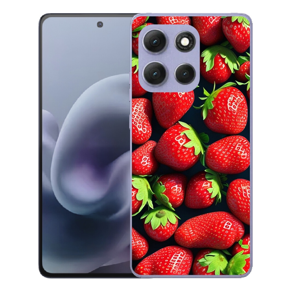 Gelový kryt mmCase na Motorola Moto G86 Power 5G - jahody
