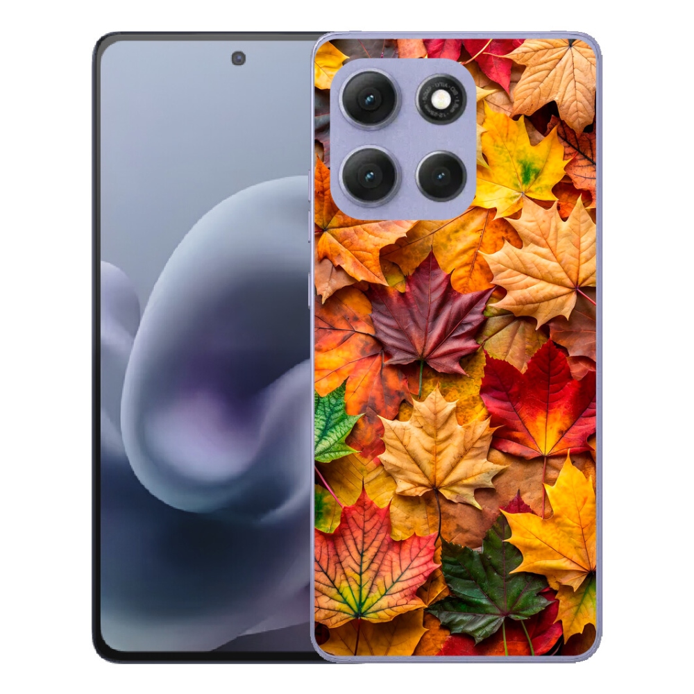 Gelový kryt mmCase na Motorola Moto G86 Power 5G - javorové listy 2