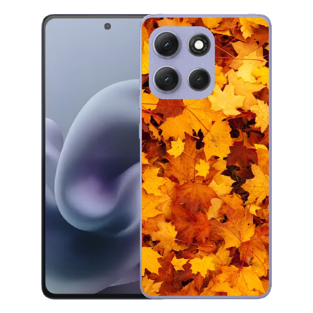 Gelový kryt mmCase na Motorola Moto G86 Power 5G - javorové listy