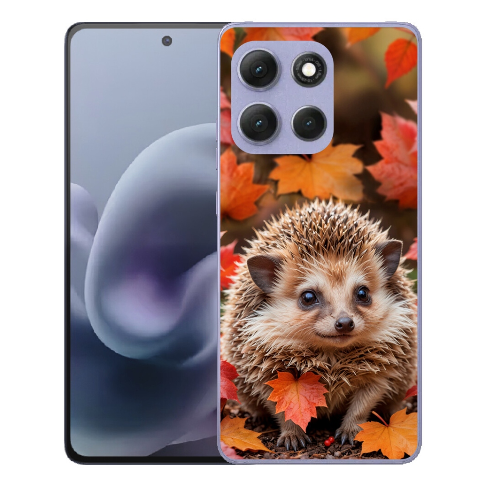 Gelový kryt mmCase na Motorola Moto G86 Power 5G - ježek v listí