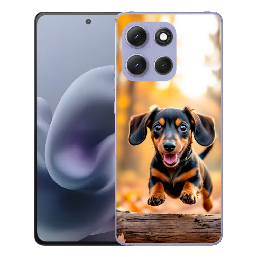 Gelový kryt mmCase na Motorola Moto G86 Power 5G - jezevčík 2