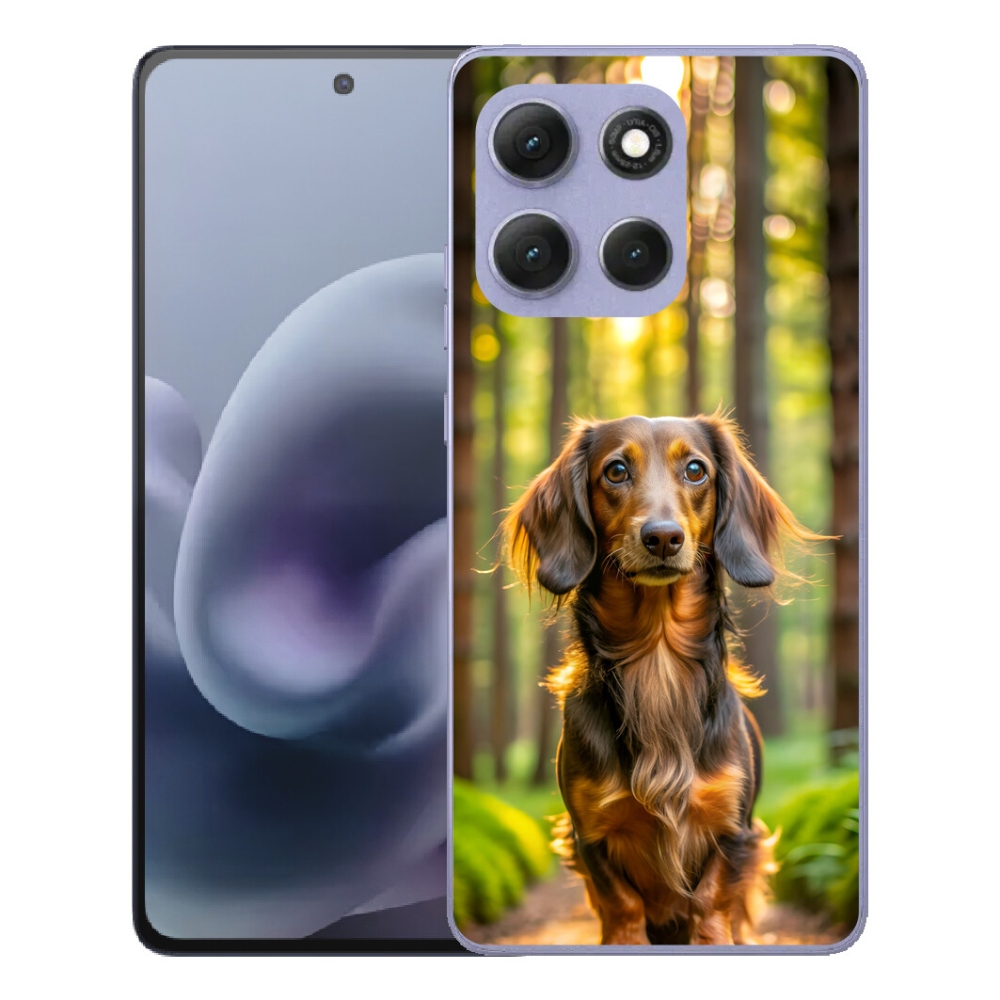 Gelový kryt mmCase na Motorola Moto G86 Power 5G - jezevčík 4