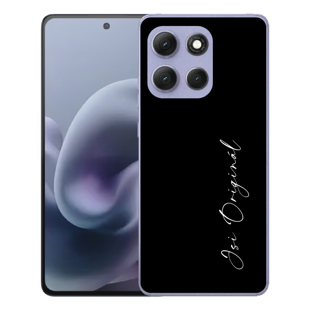 Gelový kryt mmCase na Motorola Moto G86 Power 5G - jsi originál černé pozadí