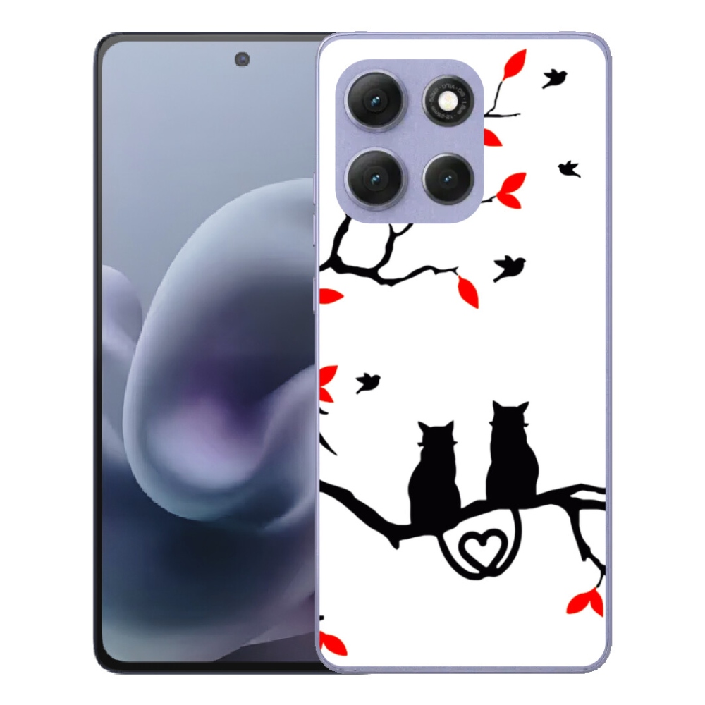 Gelový kryt mmCase na Motorola Moto G86 Power 5G - kočičí láska