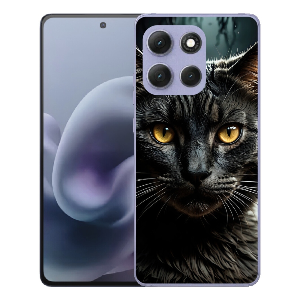 Gelový kryt mmCase na Motorola Moto G86 Power 5G - kočičí pohled 3