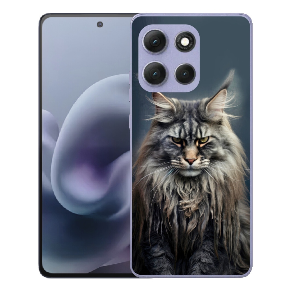 Gelový kryt mmCase na Motorola Moto G86 Power 5G - kočíčí pohled 4