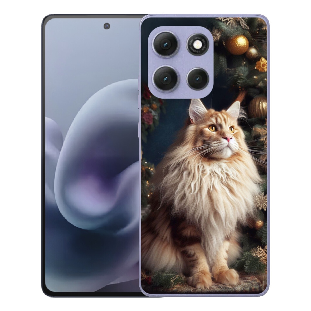 Gelový kryt mmCase na Motorola Moto G86 Power 5G - kočka u stromku
