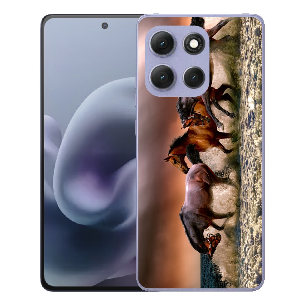 Gelový kryt mmCase na Motorola Moto G86 Power 5G - koně 1