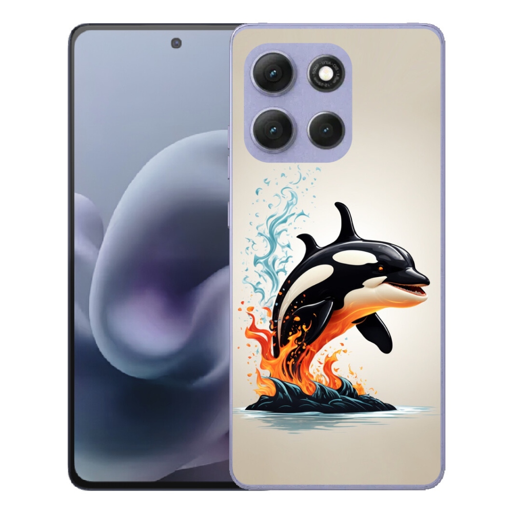 Gelový kryt mmCase na Motorola Moto G86 Power 5G - kosatka