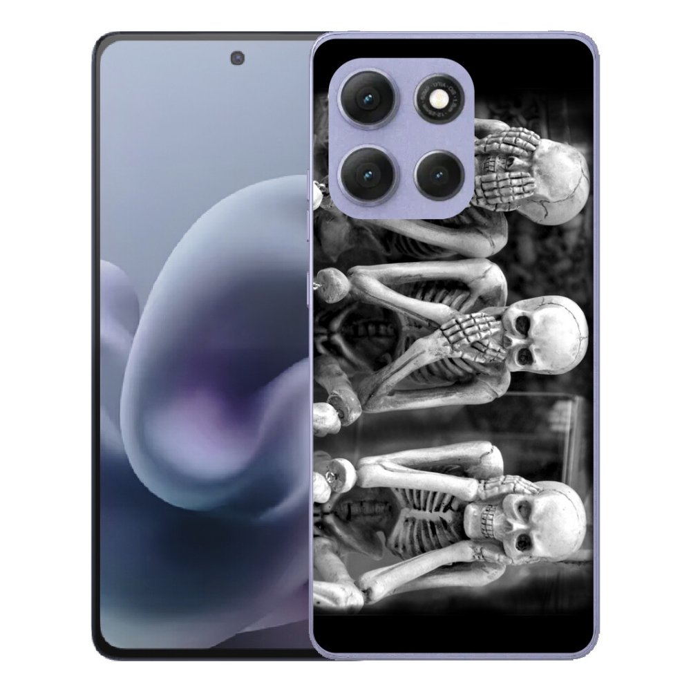 Gelový kryt mmCase na Motorola Moto G86 Power 5G - kostlivci