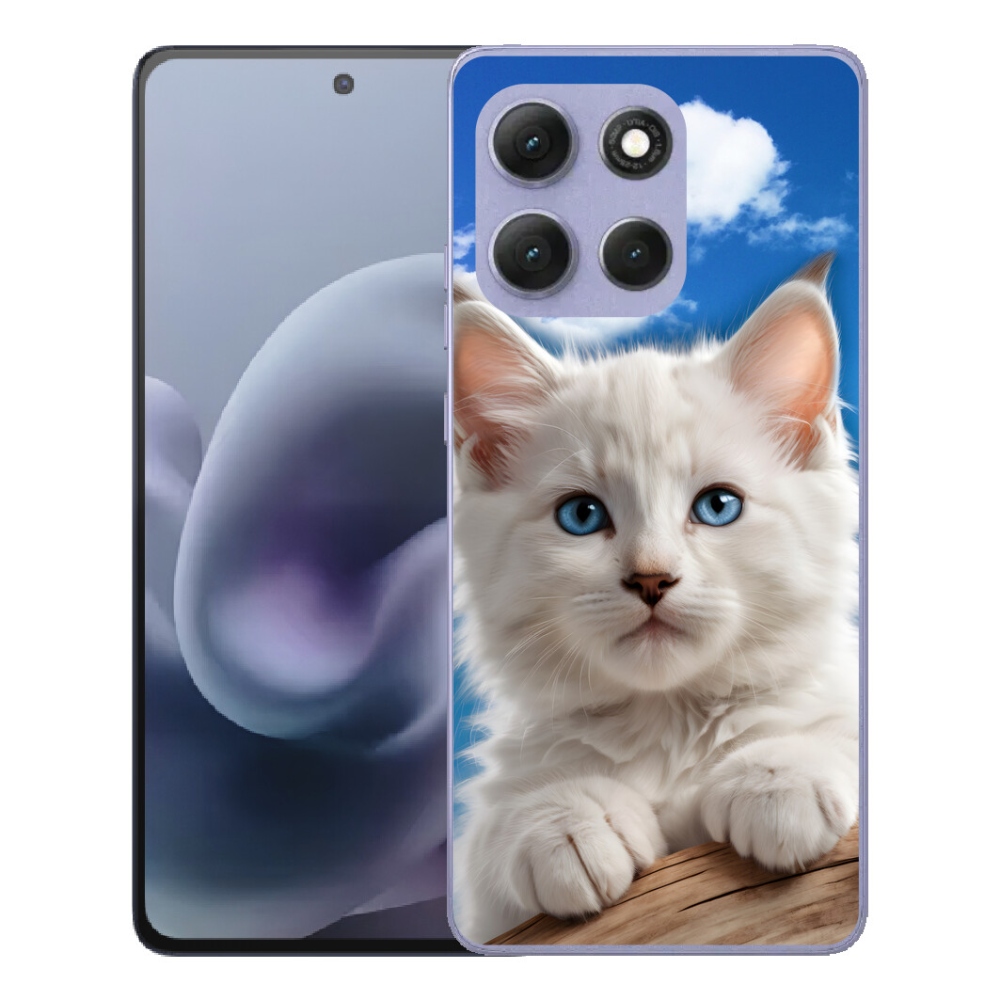 Gelový kryt mmCase na Motorola Moto G86 Power 5G - kotě a oblaka