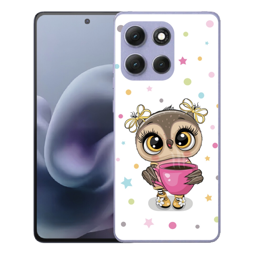 Gelový kryt mmCase na Motorola Moto G86 Power 5G - kreslená sovička
