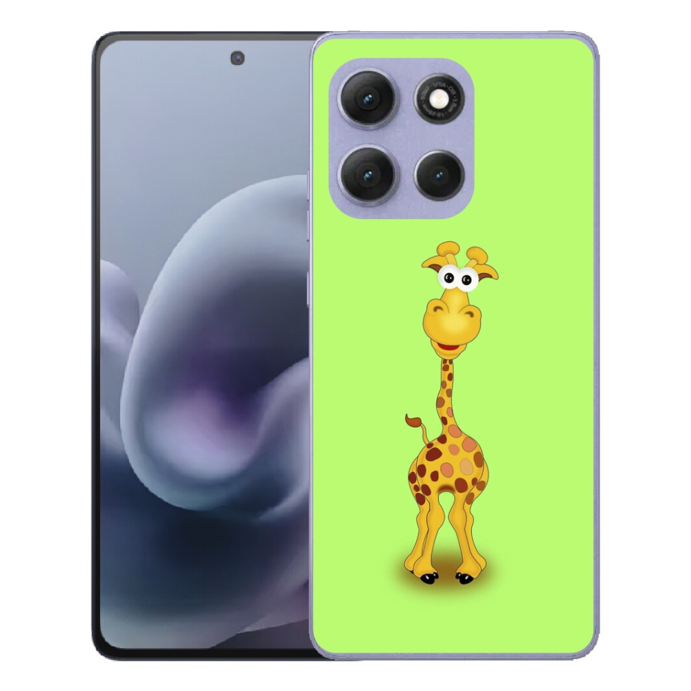 Gelový kryt mmCase na Motorola Moto G86 Power 5G - kreslená žirafa