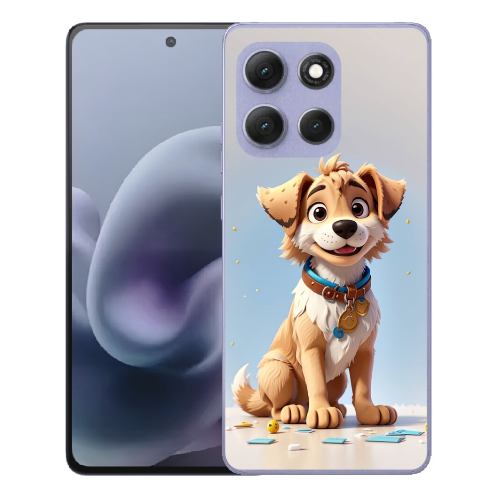 Gelový kryt mmCase na Motorola Moto G86 Power 5G - kreslené štěně