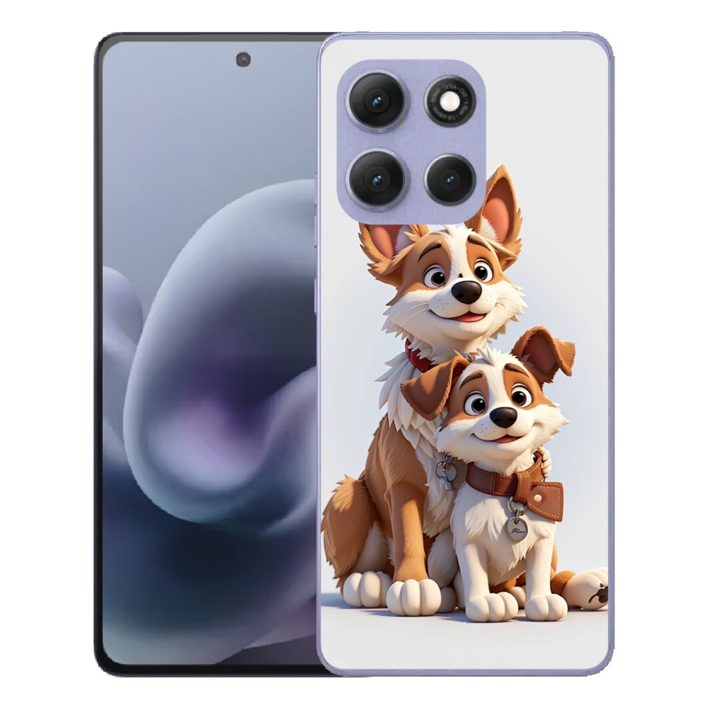 Gelový kryt mmCase na Motorola Moto G86 Power 5G - kreslení psi