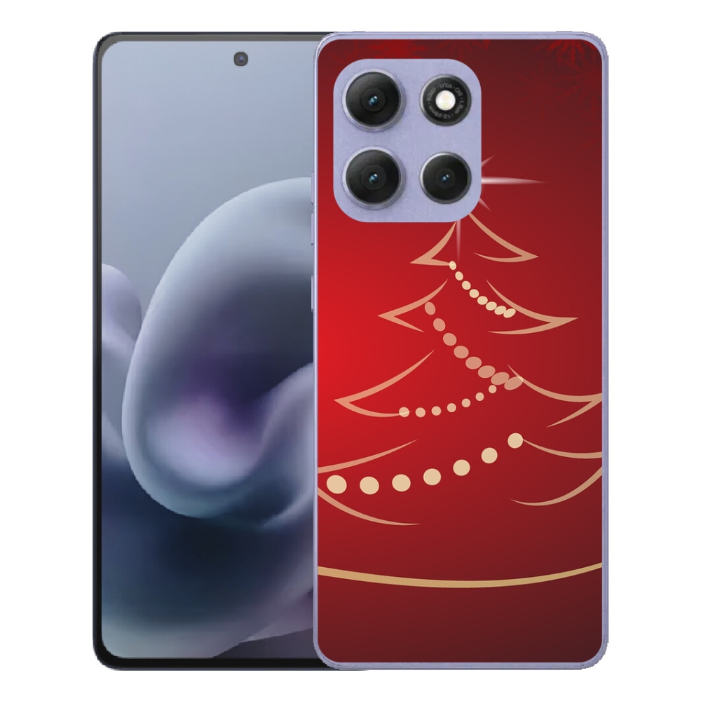 Gelový kryt mmCase na Motorola Moto G86 Power 5G - kreslený vánoční stromek