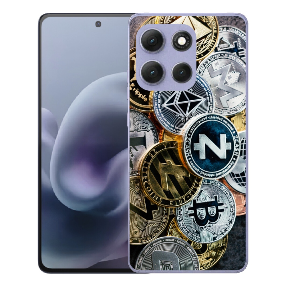Gelový kryt mmCase na Motorola Moto G86 Power 5G - kryptoměny