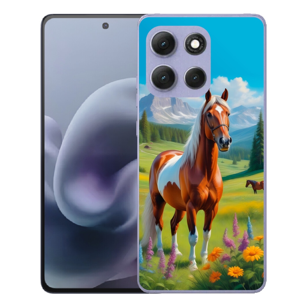 Gelový kryt mmCase na Motorola Moto G86 Power 5G - kůň na louce