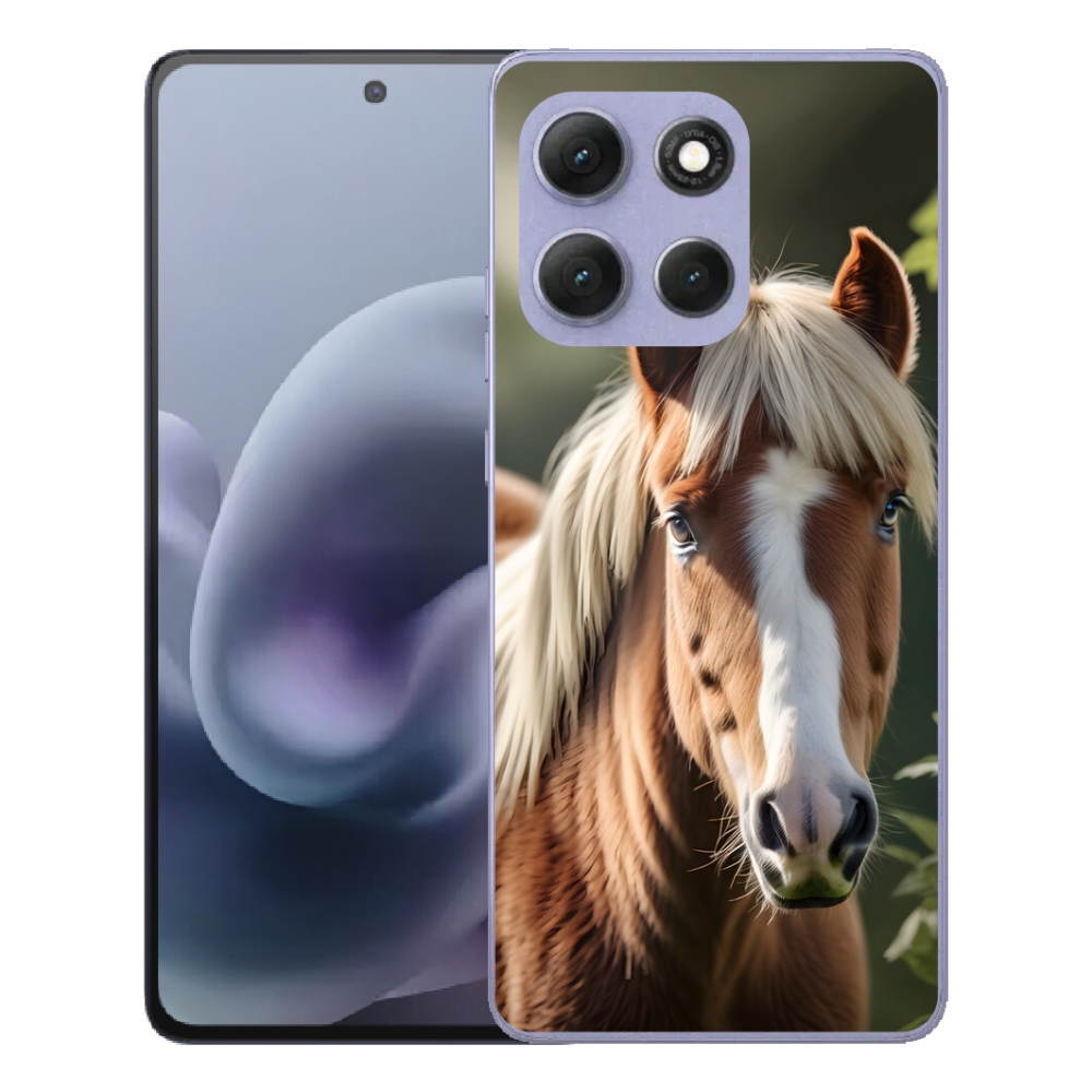 Gelový kryt mmCase na Motorola Moto G86 Power 5G - kůň se světlou hřívou