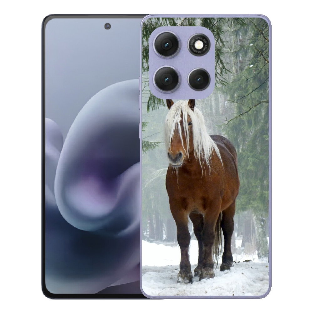 Gelový kryt mmCase na Motorola Moto G86 Power 5G - kůň v lese