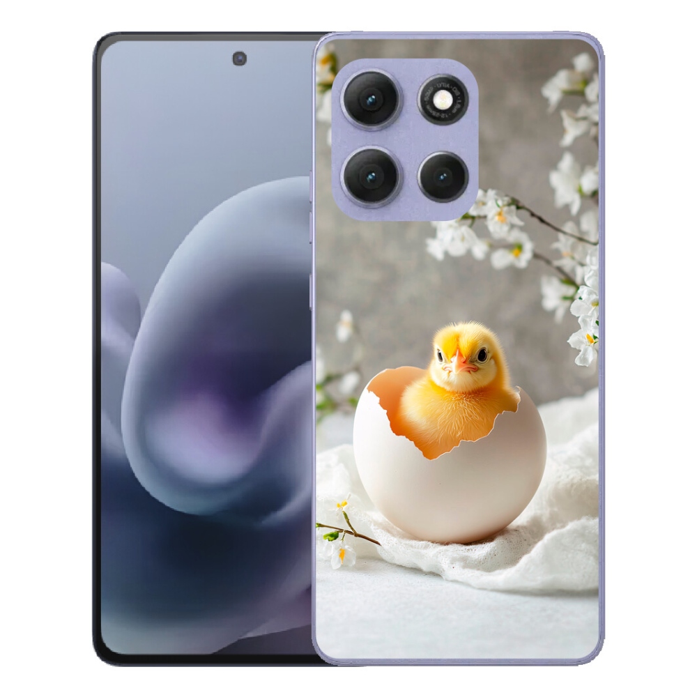 Gelový kryt mmCase na Motorola Moto G86 Power 5G - kuřátko
