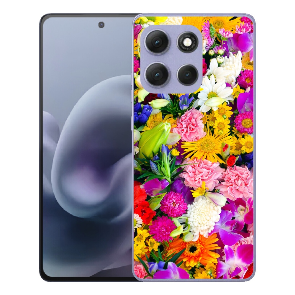 Gelový kryt mmCase na Motorola Moto G86 Power 5G - květiny 12