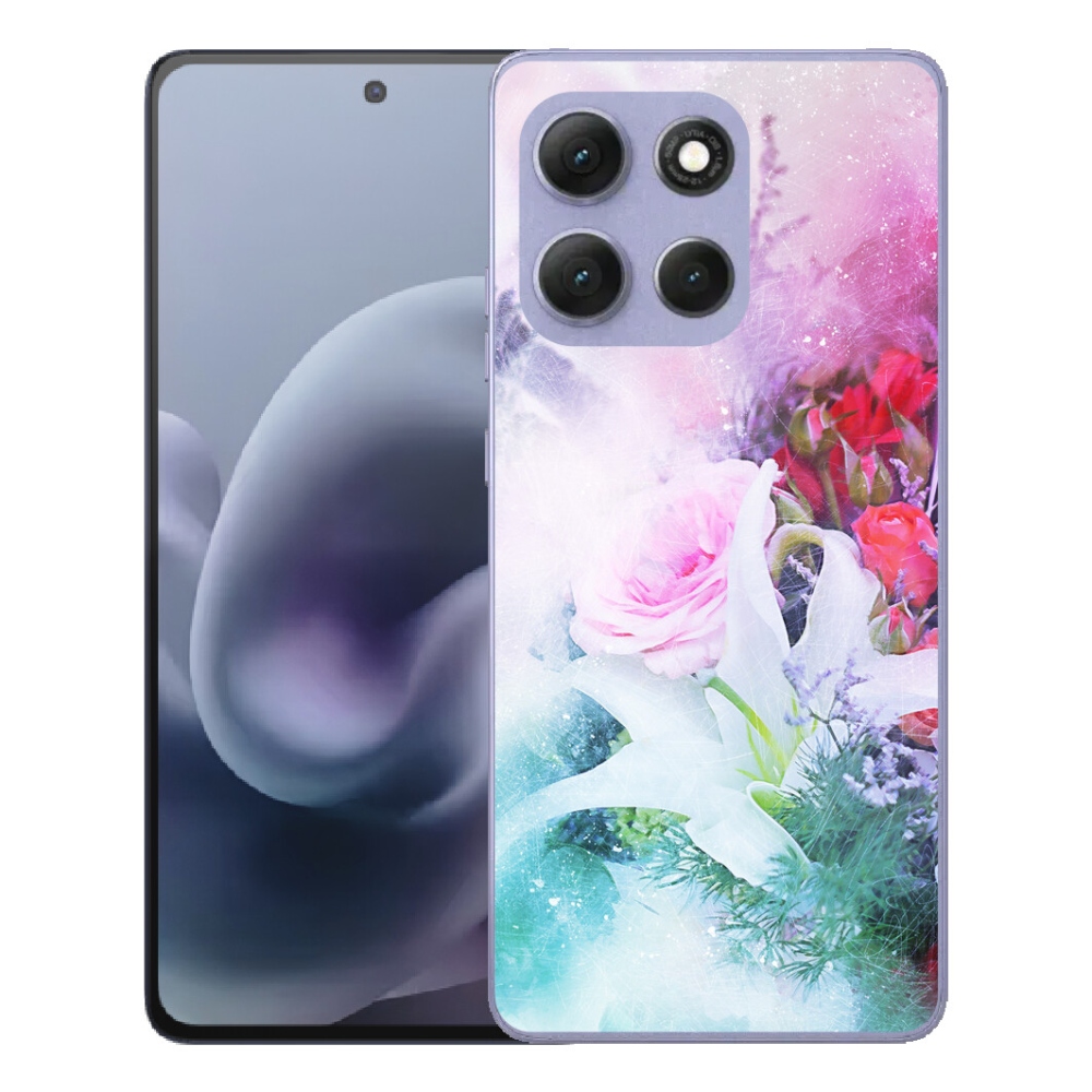 Gelový kryt mmCase na Motorola Moto G86 Power 5G - květiny 4