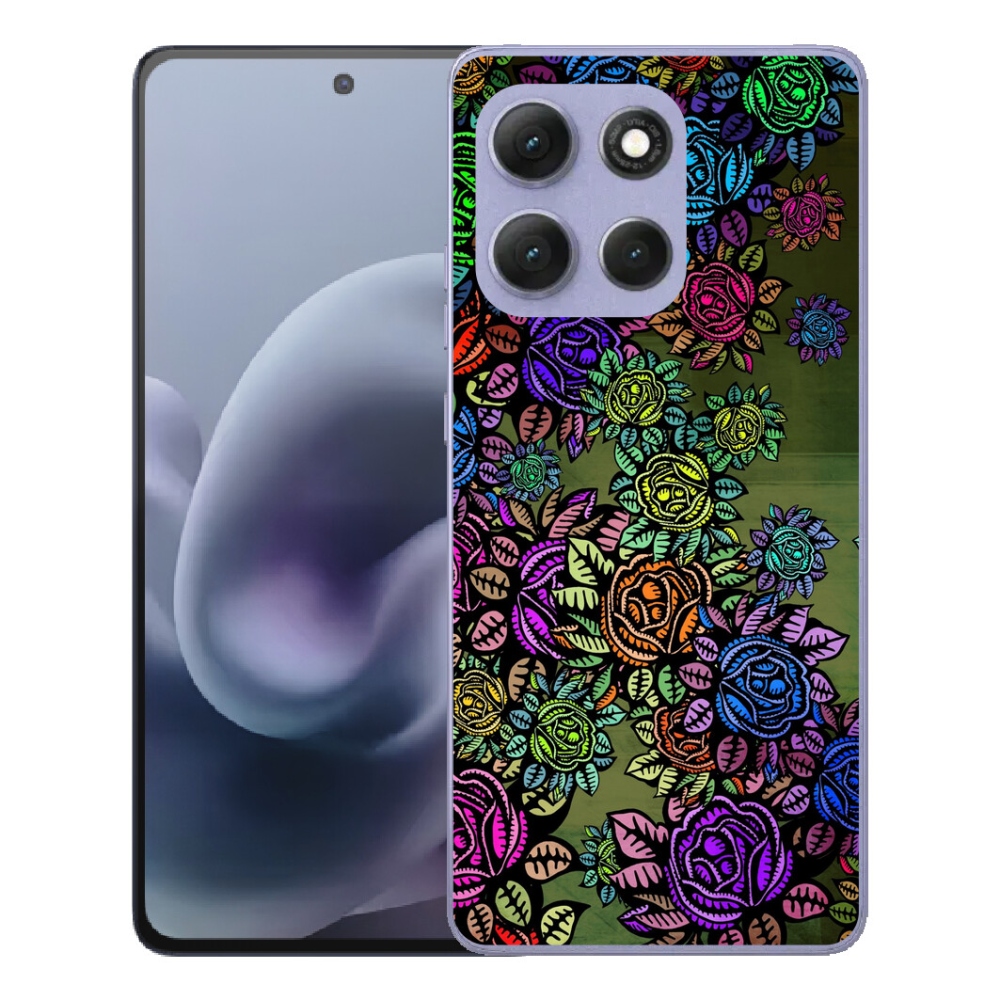 Gelový kryt mmCase na Motorola Moto G86 Power 5G - květiny 6