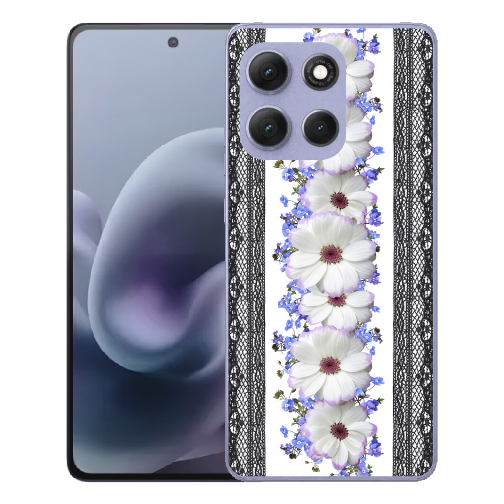 Gelový kryt mmCase na Motorola Moto G86 Power 5G - květiny 8