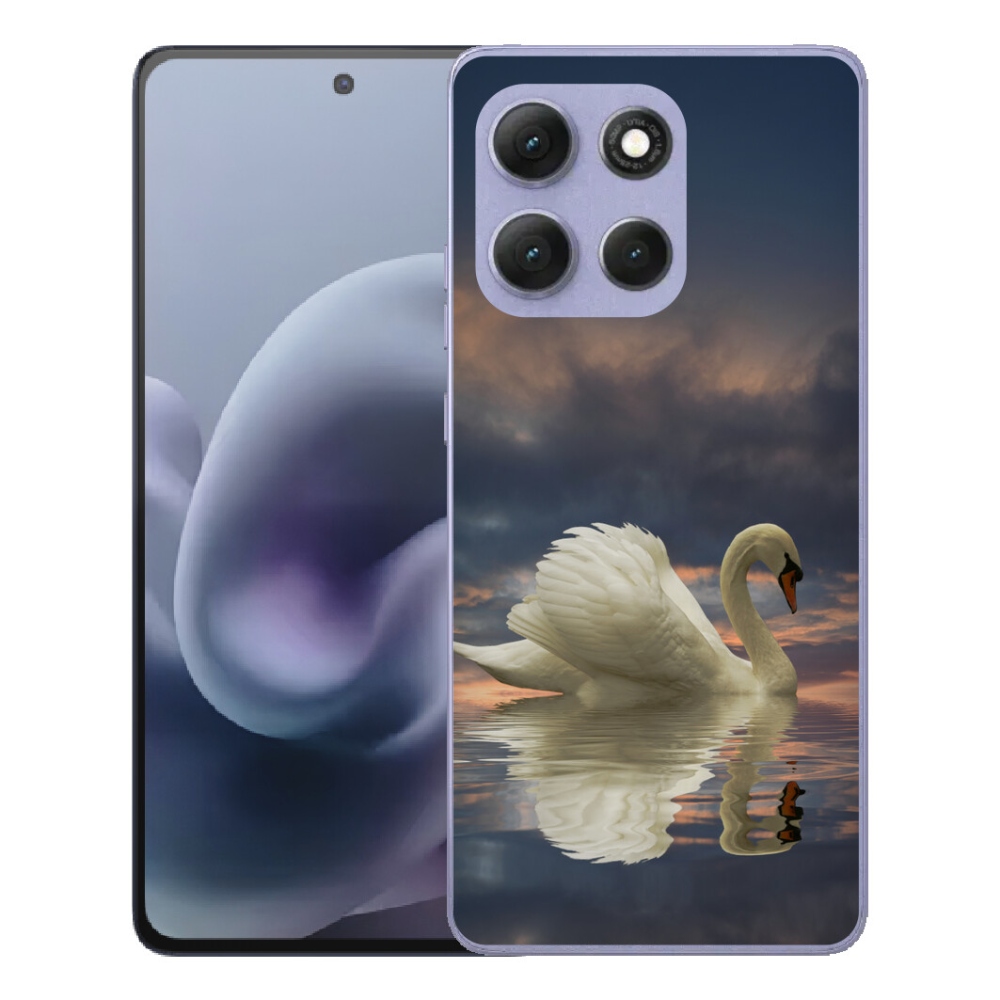 Gelový kryt mmCase na Motorola Moto G86 Power 5G - labuť