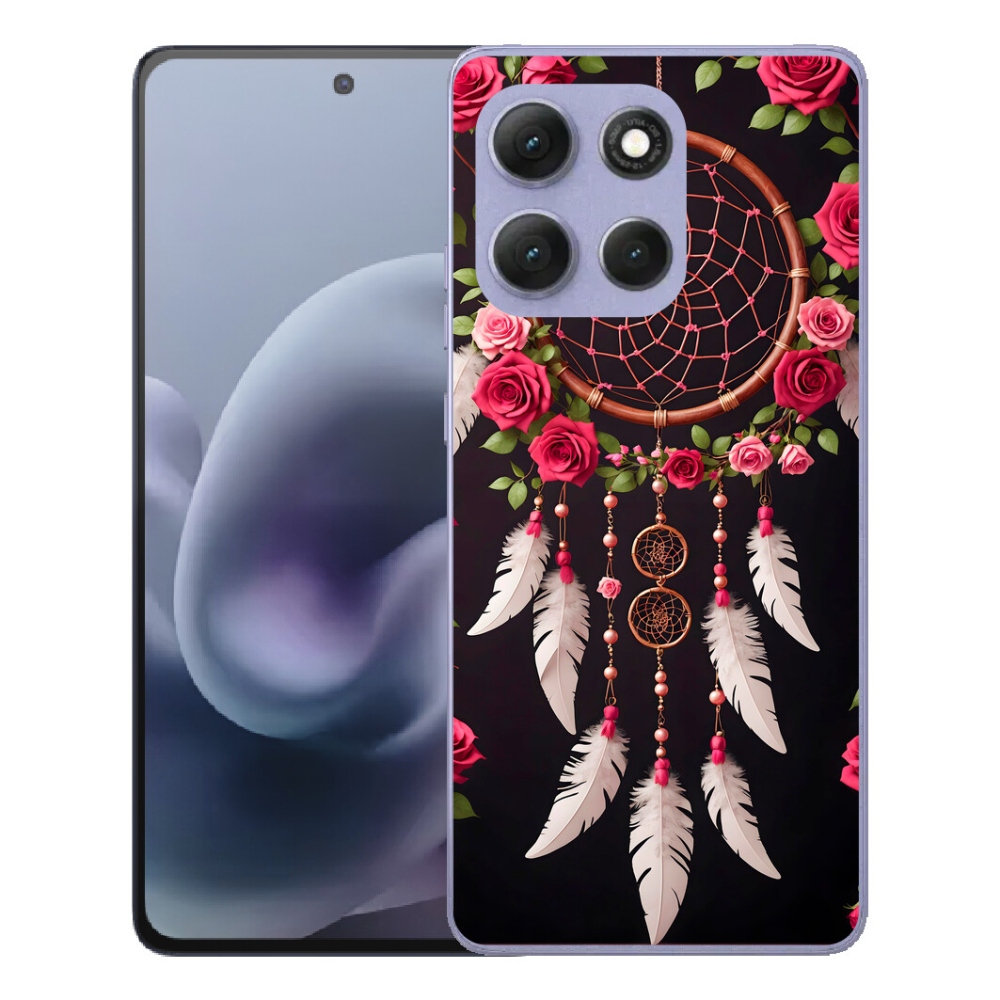Gelový kryt mmCase na Motorola Moto G86 Power 5G - lapač snů s růžemi