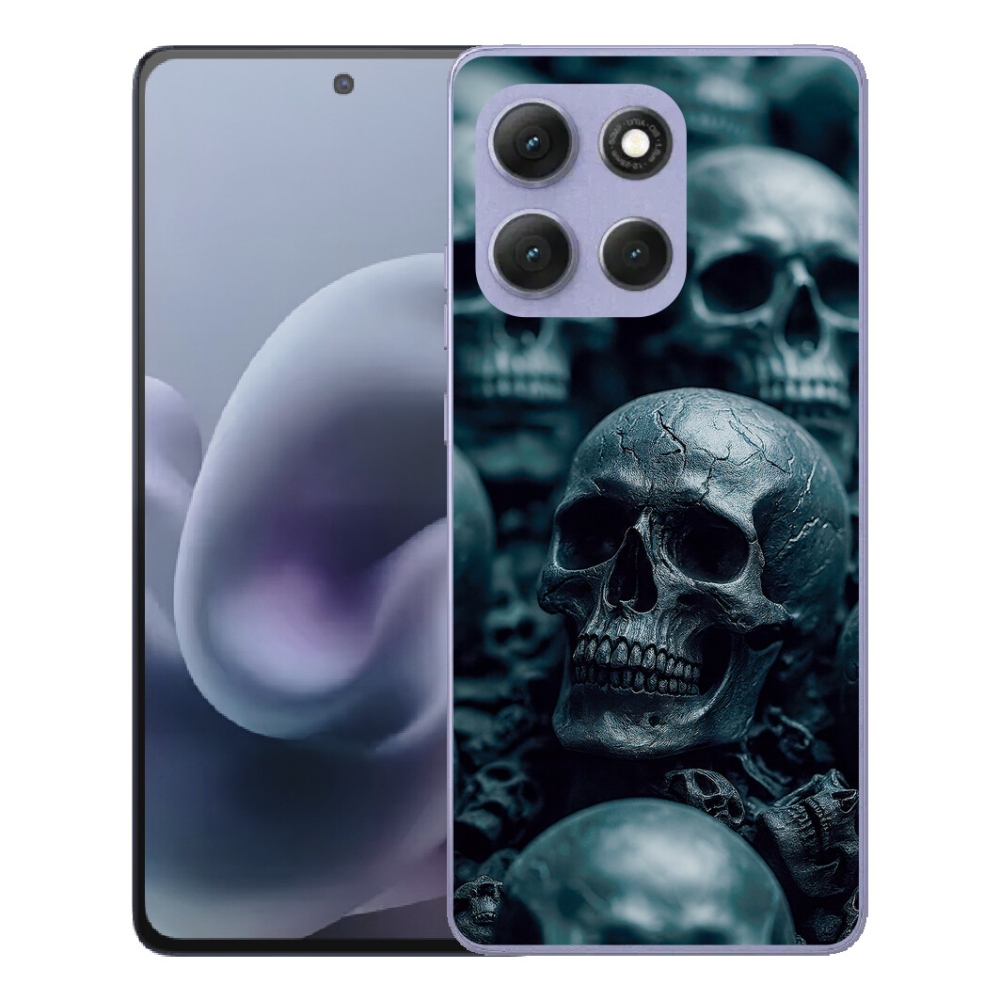Gelový kryt mmCase na Motorola Moto G86 Power 5G - lebka 2