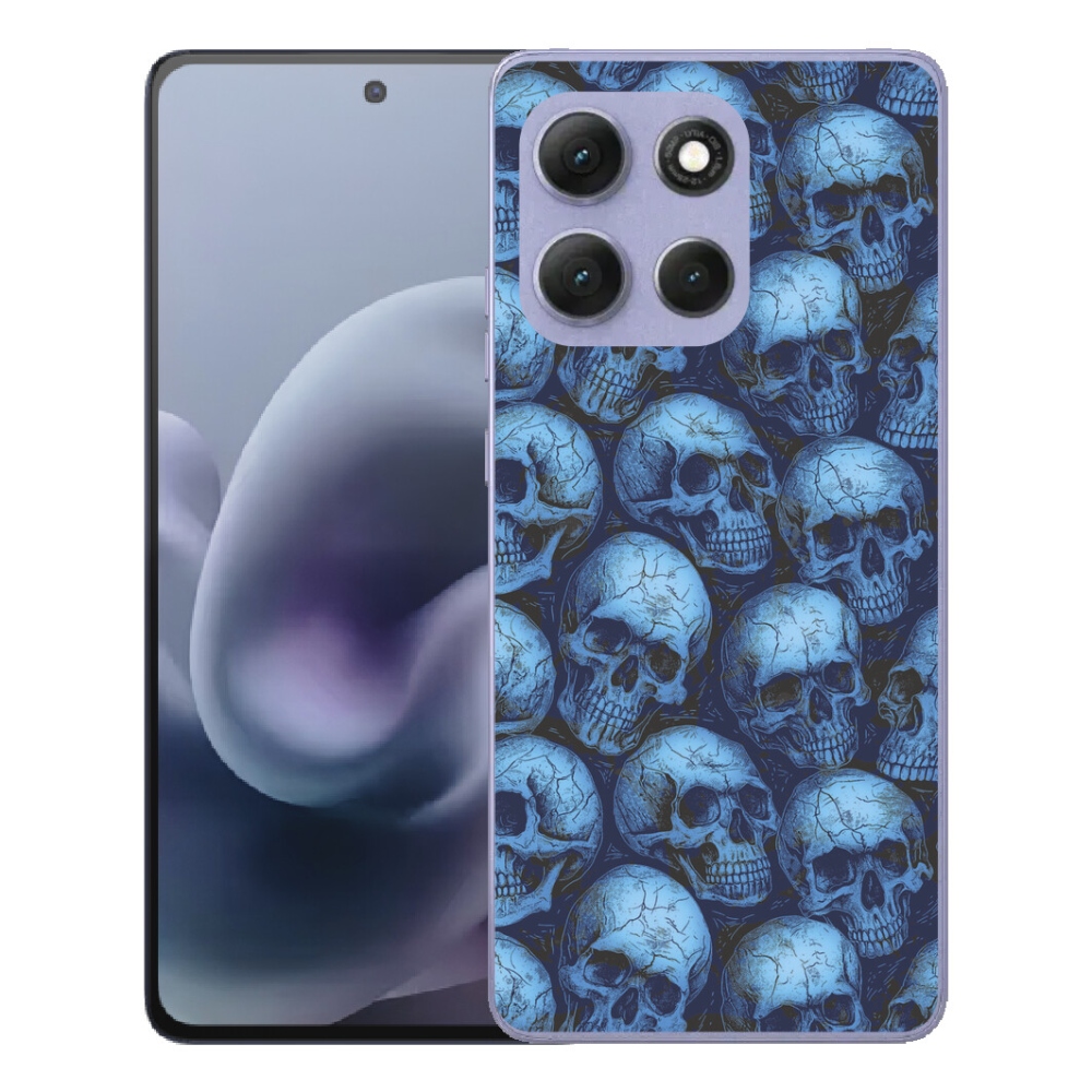 Gelový kryt mmCase na Motorola Moto G86 Power 5G - lebky