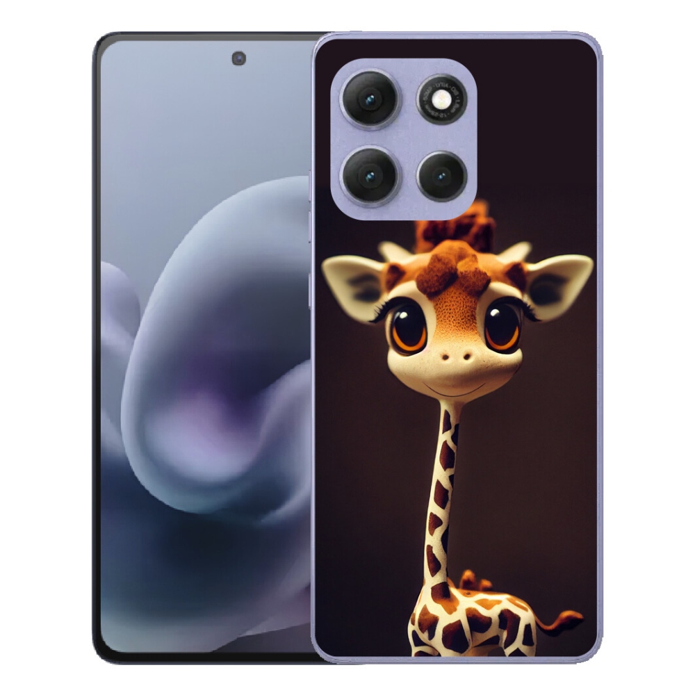 Gelový kryt mmCase na Motorola Moto G86 Power 5G - malá žirafa