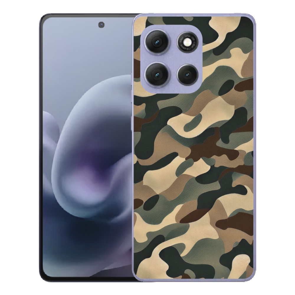 Gelový kryt mmCase na Motorola Moto G86 Power 5G - maskáčový vzor 11