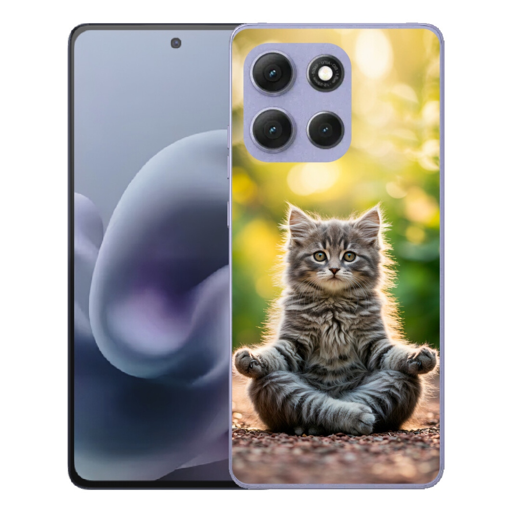 Gelový kryt mmCase na Motorola Moto G86 Power 5G - meditující kotě