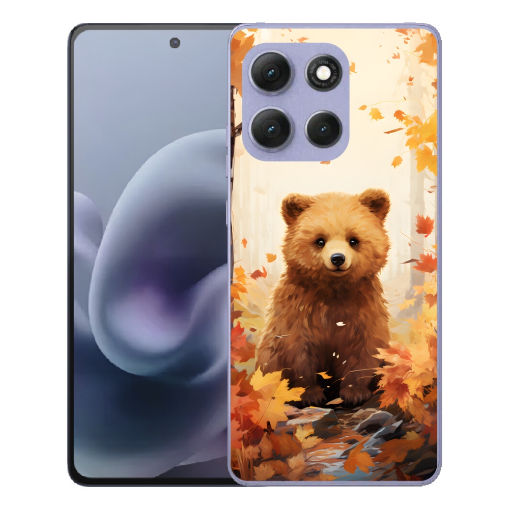 Gelový kryt mmCase na Motorola Moto G86 Power 5G - medvěd v lese