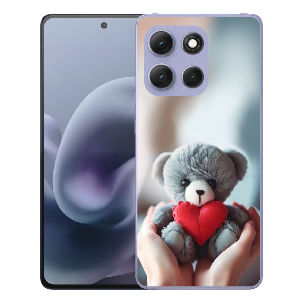 Gelový kryt mmCase na Motorola Moto G86 Power 5G - medvídek pro zamilované