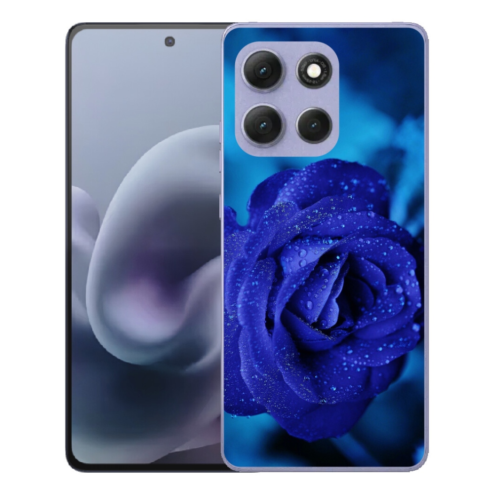 Gelový kryt mmCase na Motorola Moto G86 Power 5G - modrá růže