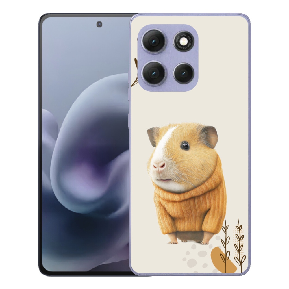 Gelový kryt mmCase na Motorola Moto G86 Power 5G - morče ve svetru