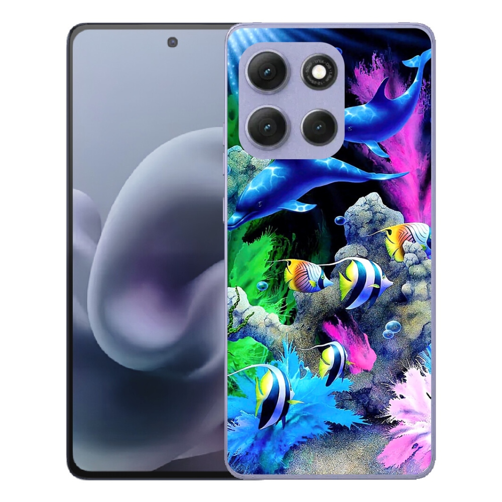 Gelový kryt mmCase na Motorola Moto G86 Power 5G - mořský svět