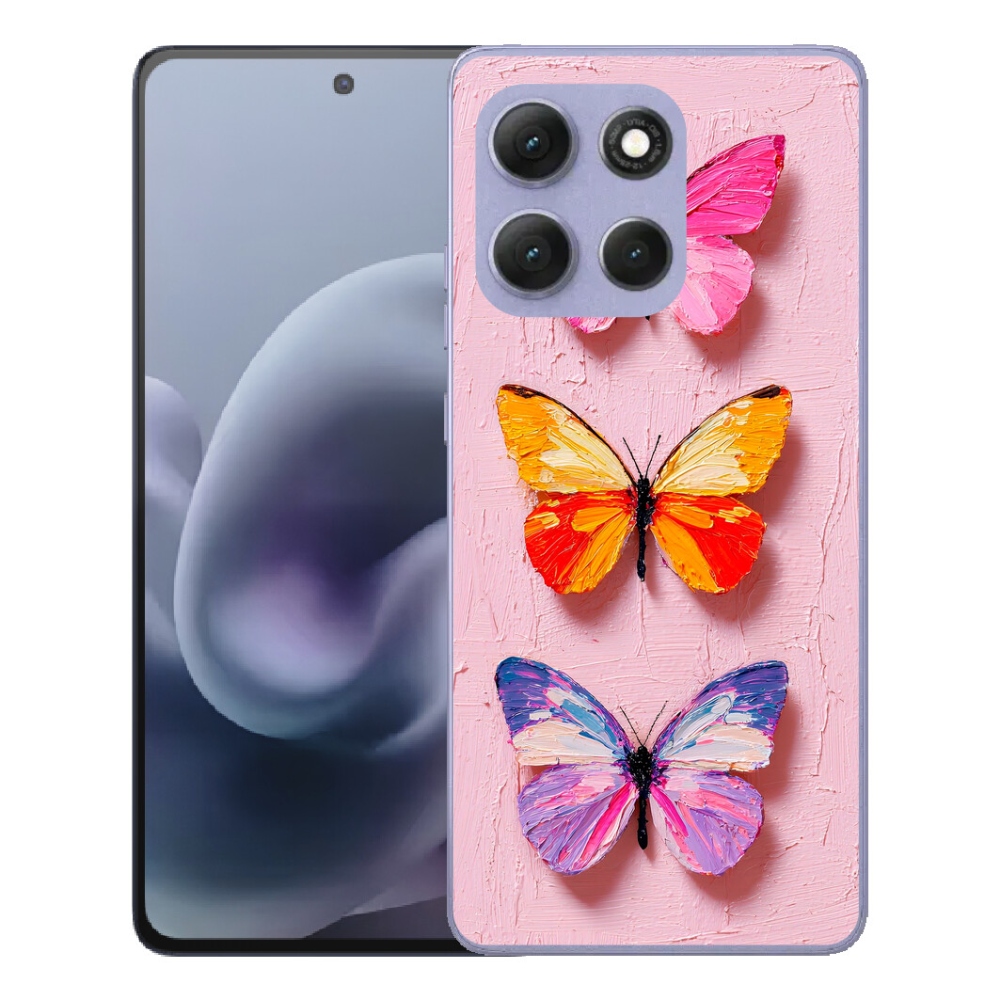 Gelový kryt mmCase na Motorola Moto G86 Power 5G - motýlí trojice