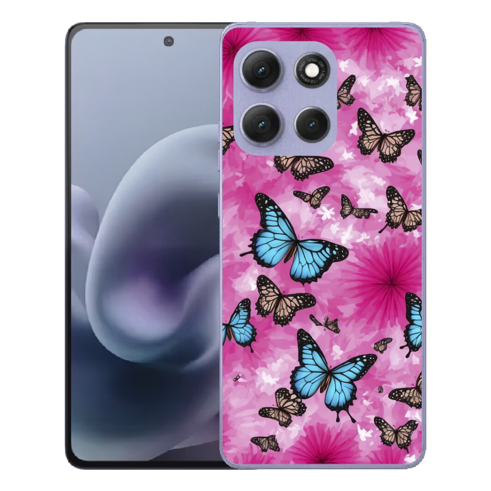 Gelový kryt mmCase na Motorola Moto G86 Power 5G - motýlí zahrada