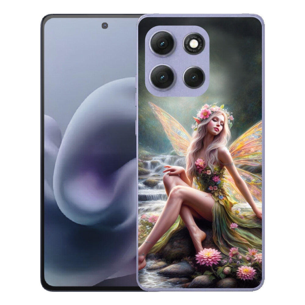 Gelový kryt mmCase na Motorola Moto G86 Power 5G - motýlí žena 1