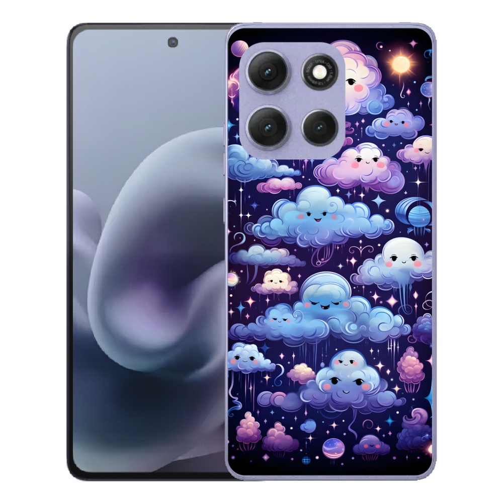 Gelový kryt mmCase na Motorola Moto G86 Power 5G - mráčky