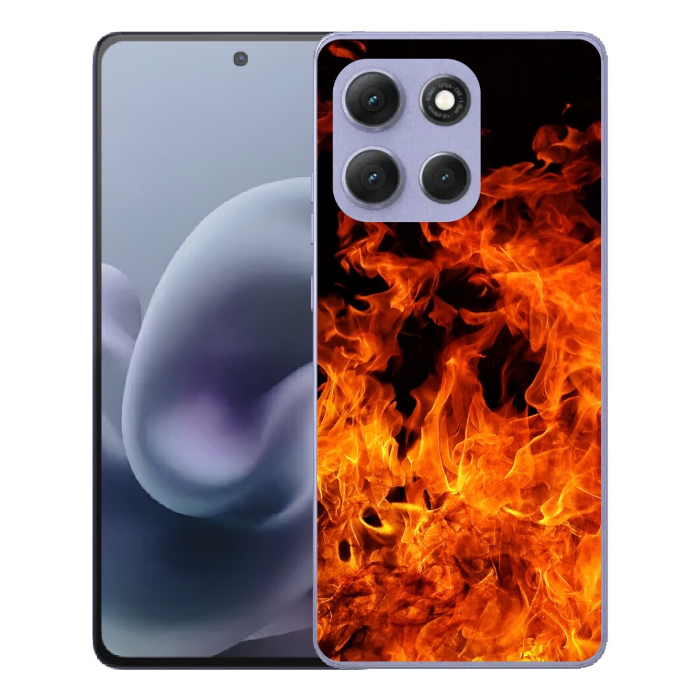 Gelový kryt mmCase na Motorola Moto G86 Power 5G - muzikant a oheň